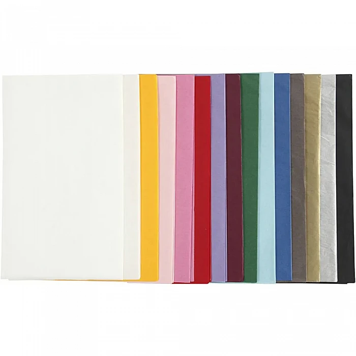 Tissue Paper - Assorted Colours (15x2 pcs, 50x70 cm)