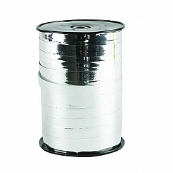 Подарочная лента — металлическое серебро (250 м)