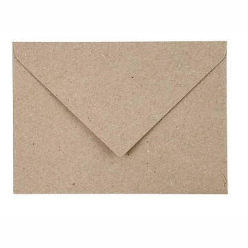 Конверты из переработанной бумаги (50 шт., 11,5×16 см)