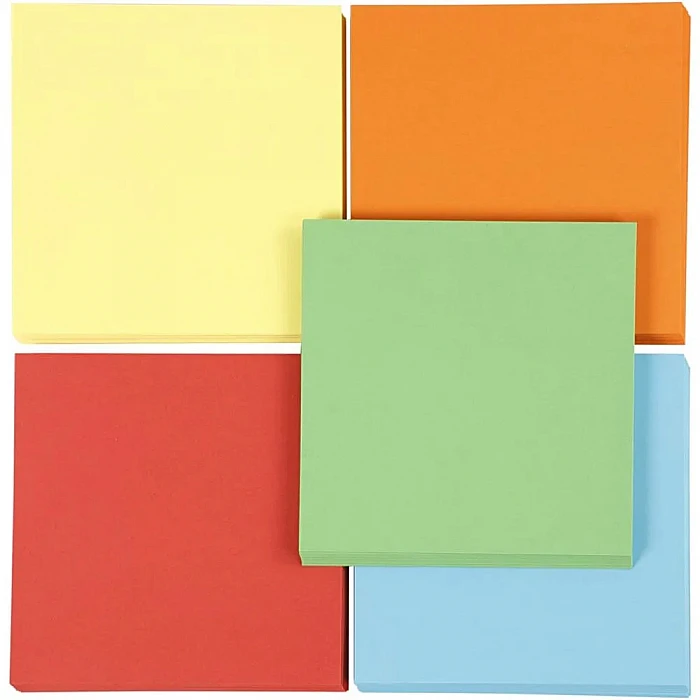 Бумага для оригами — цветная (5×80 шт.)