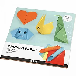 Origami paper - coloured (5x10 pcs.)
