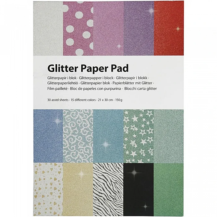 Glossy Surface Paper - Assorted (A4, 150 g/m², 30 pcs.)