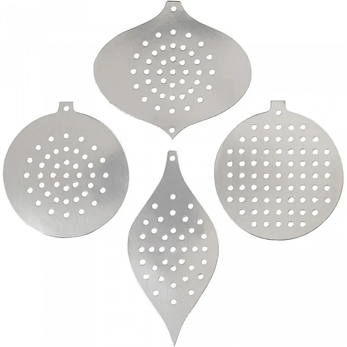 Ziemassvētku ornamenti izšūšanai - sudraba krāsā (8gb)