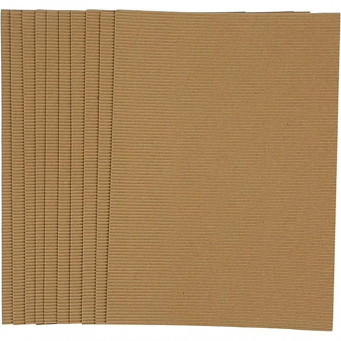 Corrugated cardboard (25 x 35 cm, 10 pcs)