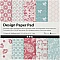 Patterned Paper Sheets in Blue and Pink Tones (50 pcs)