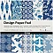 Patterned Paper in Blue and White Tones (50 pcs)