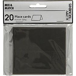 Black Place Cards - Pack of 20