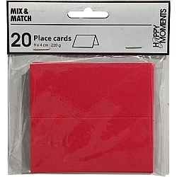 Table Place Cards - Red (20 pcs.)