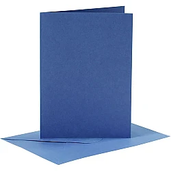 Cards and Envelopes - Dark Blue (A6, 6 pcs.)