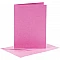 Cards and Envelopes - Dark Pink (A6, 6 pcs)