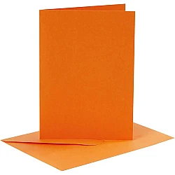 Cards and Envelopes - Orange (A6, 6 pcs.)