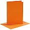 Cards and Envelopes - Orange (A6, 6 pcs.)