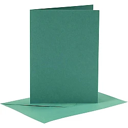 Cards and Envelopes – Dark Green (A6, 6 pcs.)