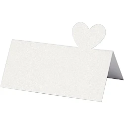 Heart Table Cards - White (20 pcs.)