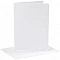 Cards and envelopes - white (13.3 x 18.5 cm, 4 pcs.)