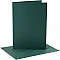 Cards and envelopes - dark green (13.3 x 18.5 cm, 4 pcs.)