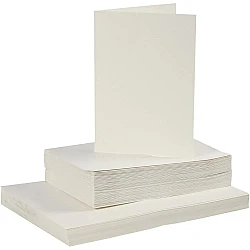Cards and Envelopes - Cream White (A6, 50 pcs.)