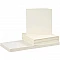 Cards and envelopes - cream white (16 x 16 cm, 50 pcs.)