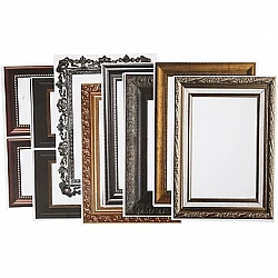 Cardboard Frames - Metallic (26.2 x 18.5 cm, 16 pcs)