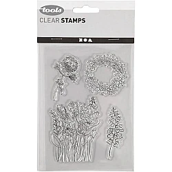 Прозрачные штампы - растения (1 лист)