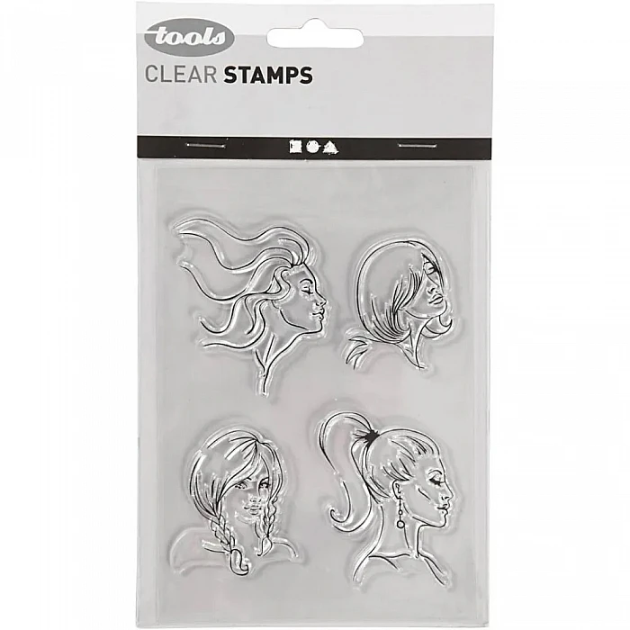 Caurspīdīgi zīmogi - matu sakārtojumi (1 loksne)