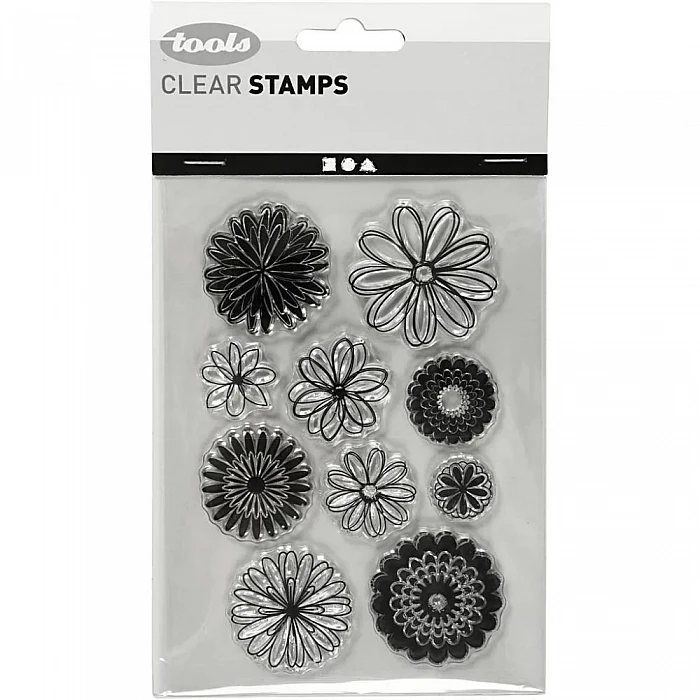 Transparent Stamps - Flowers (1 Sheet)