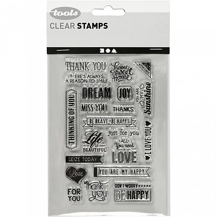 Caurspīdīgi zīmogi - vārdi angliski (1 loksne)