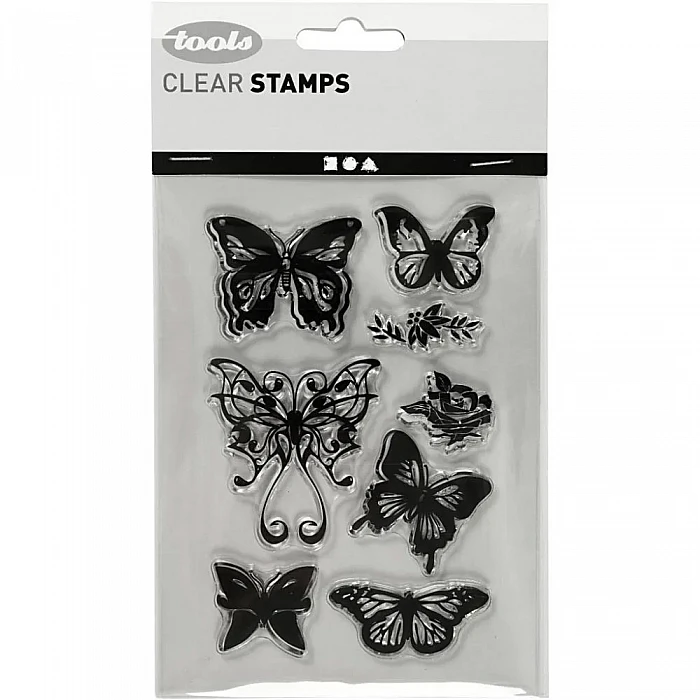 Transparent Stamps - Butterflies (1 Sheet)