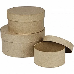 Round Boxes (3 pcs)