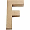 Cardboard Letter - F (20.5 cm High)