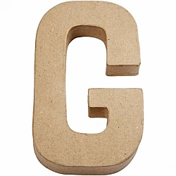 Буква из картона - G (высота 20,5 см)