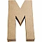 Буква из картона - M (высота 20,5 см)
