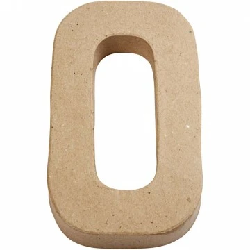 Cardboard Letter - O (20.5 cm Height)