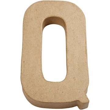 Kartona burts - Q (20,5 cm augsts)