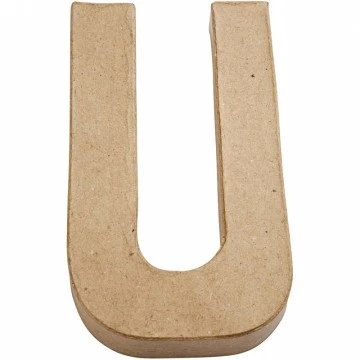 Cardboard Letter - U (20.5 cm High)