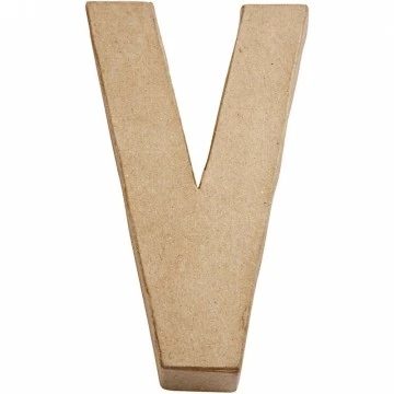 Cardboard Letter - V (20.5 cm High)