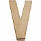 Cardboard Letter - V (20.5 cm High)
