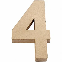 Kartona cipars - 4 (20,5 cm augsts)