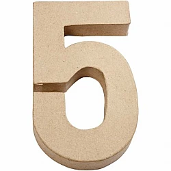 Kartona cipars - 5 (20,5 cm augsts)