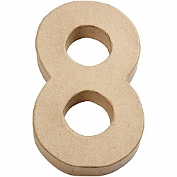 Kartona cipars - 8 (20,5 cm augsts)