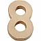 Cardboard Number - 8 (20.5 cm High)