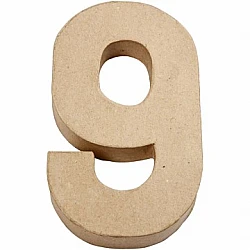 Kartona cipars - 9 (20,5 cm augsts)