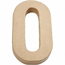 Kartona cipars - 0 (20,5 cm augsts)