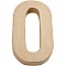 Cardboard Number - 0 (20.5 cm high)