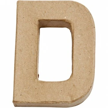 Kartona burts - D (10 cm augsts)