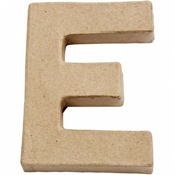 Cardboard letter - E (10 cm high)