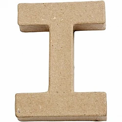 Буква из картона - I (высота 10 см)