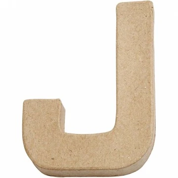 Kartona burts - J (10 cm augsts)