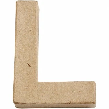 Буква из картона - L (высота 10 см)