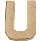 Cardboard Letter - U (10 cm high)